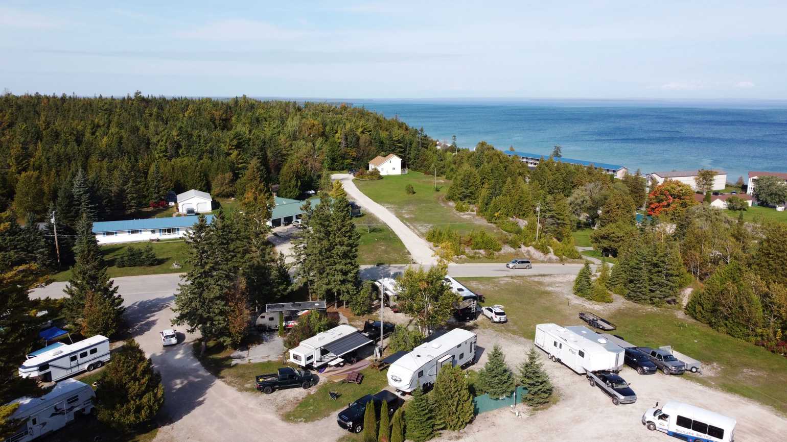 Tiki RV Park & Campground St. Ignace, Michigan Campspot