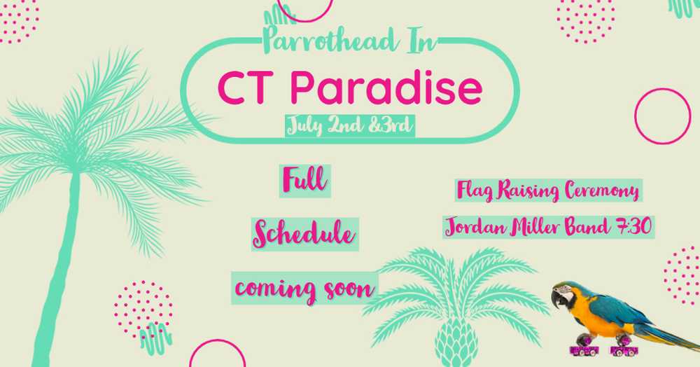 Parrothead in CT Paradise Weekend
