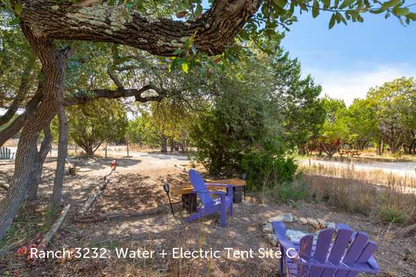 Water and Electric Tent Site