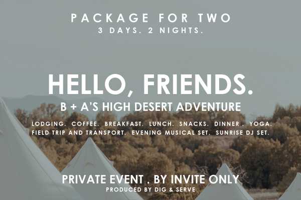 Bell Tent: Queen - B+A's High Desert Adventure