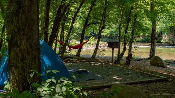 On River Water + Electric Tent Site