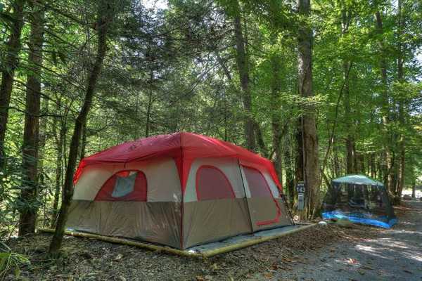 Walk- In On River Tent Site
