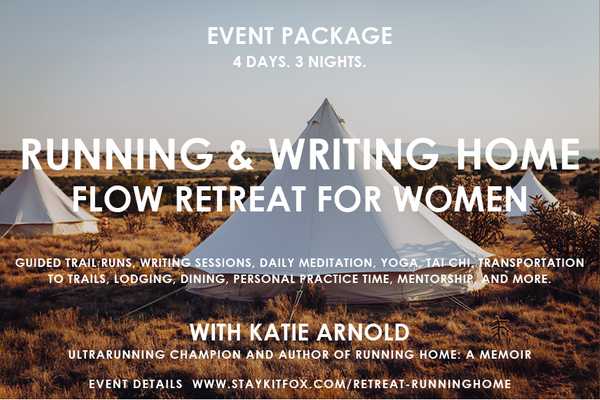 Running & Writing Flow Retreat for Women: Twin Bell Tent Package, $2295 per person, Double Occupancy