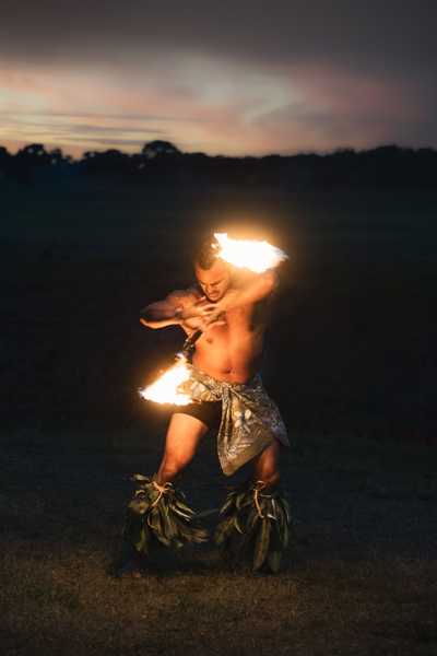 Fire and Hula Show