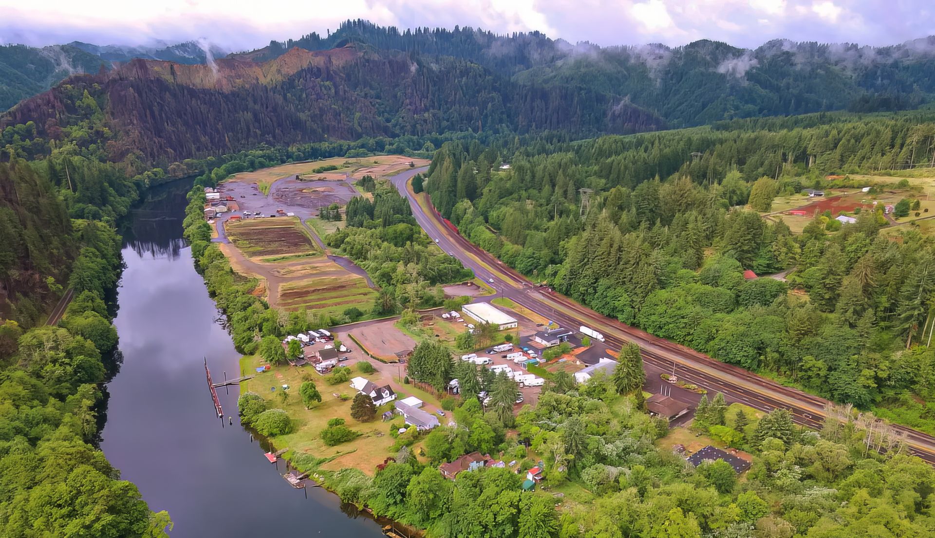 Maple Lane RV Park and Marina, Mapleton, Oregon