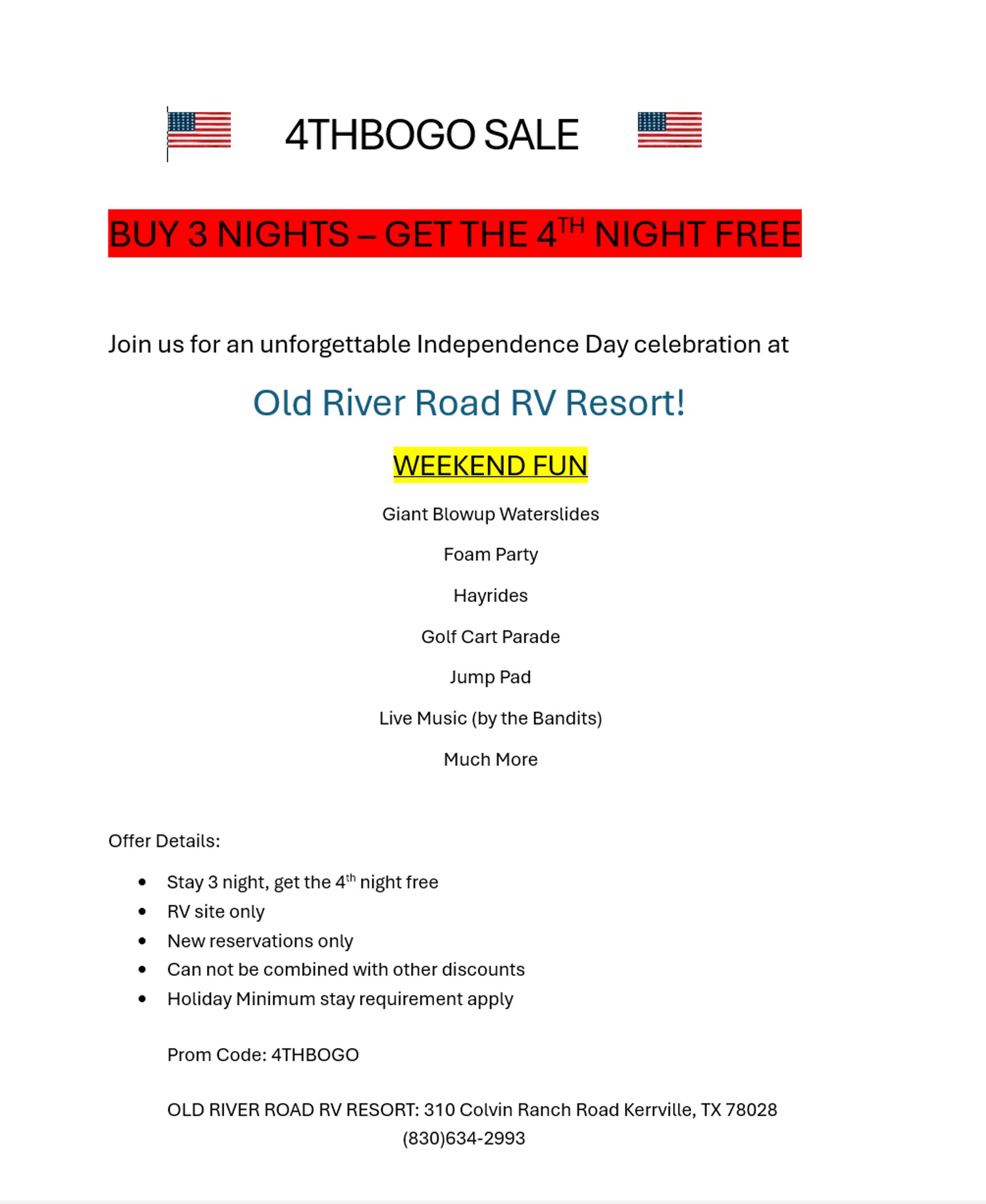 Old River Road RV Resort