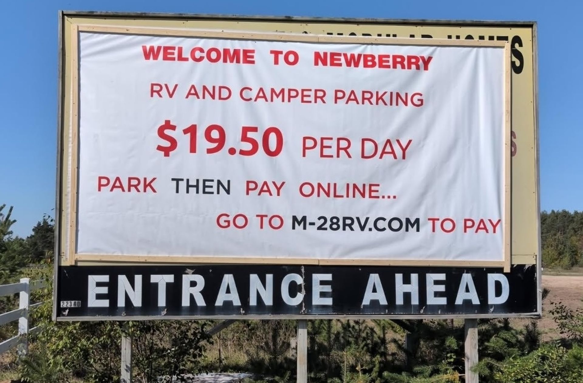 M-28 RV Parking