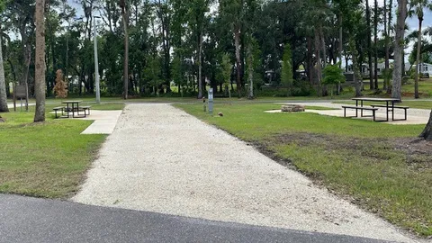 Premium Riverside Full Hookup Pull Through RV Site — image 1 of 4