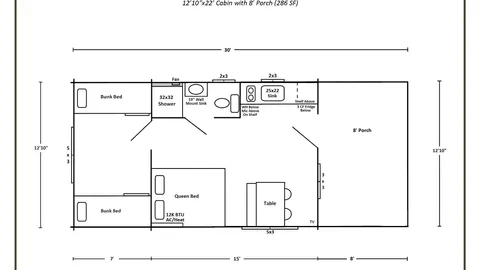 2 Bedroom Deluxe Cabin- Premium — image 9 of 9