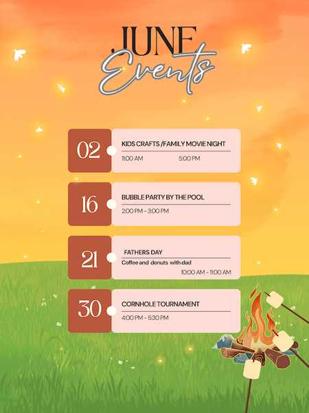 June Calendar of Events