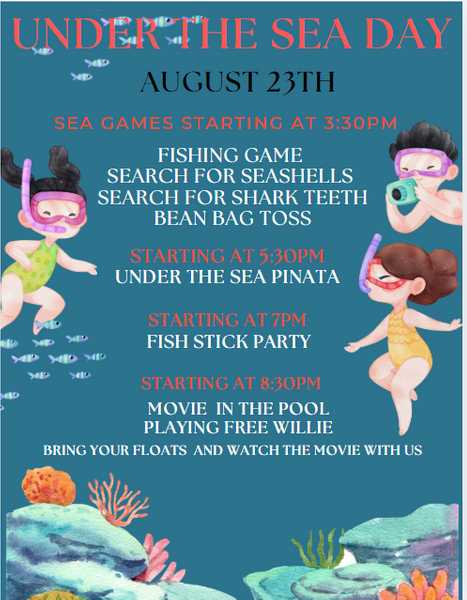 Under The Sea  Activities
