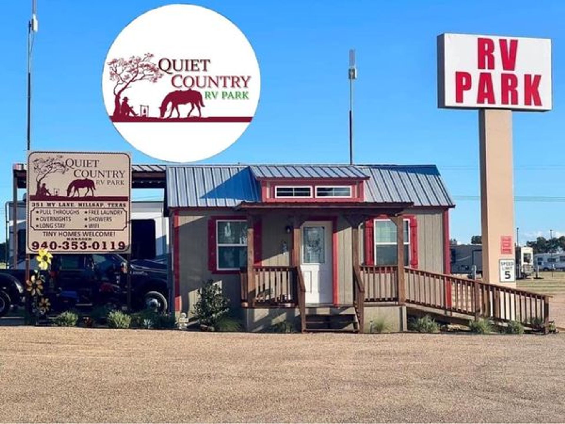 Quiet Country RV Park, Millsap, Texas