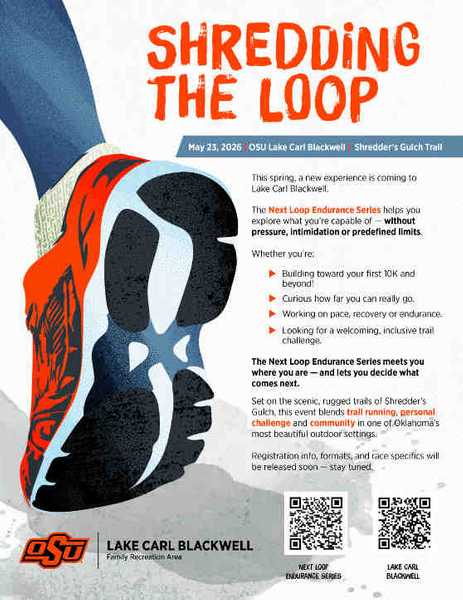 "Shredding the Loop" at OSU Lake Carl Blackwell - trail run