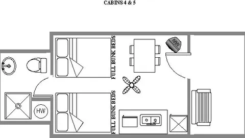 Boo Boo 1 Room Cabins — image 6 of 6