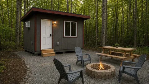 Area C Lodging: Rustic Cabin - Furnished 12' x 10' — image 1 of 10