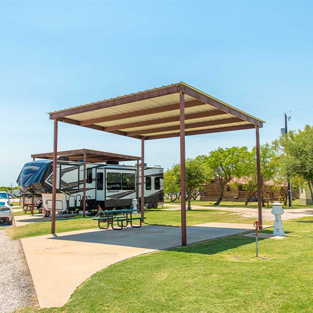 Covered Red Carpet RV Site