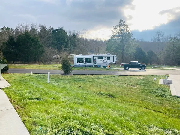 Whispering Falls at Burgess RV Park, Sparta, Tennessee campground