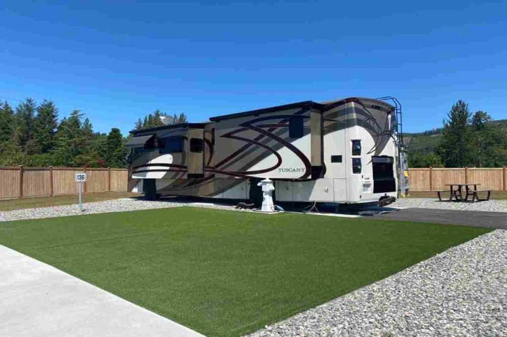 Pull in Motorhome, Full Hookups