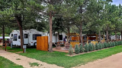 Patio Back In Sites 19-21 with Outdoor Kitchen — image 1 of 3