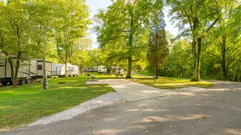Deluxe 50 amp Full Hookup Back-In RV Site — image 1 of 3