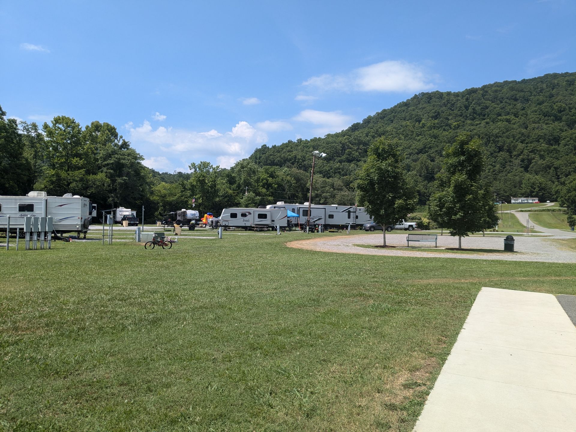 Leeman Field RV Park and Campground, Pennington, Virginia