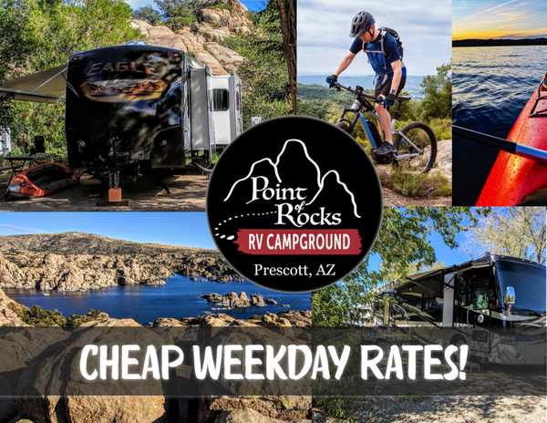 NEW! Cheap Weekday Campsites