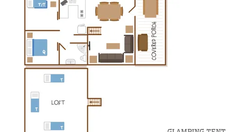 Kozy Glamping Tent — image 10 of 10
