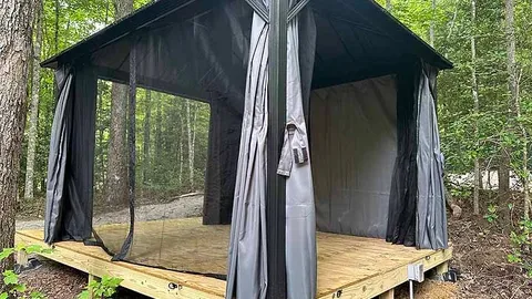 Area A Tenting Under 10' x 12' Gazebo Shelter — image 2 of 6