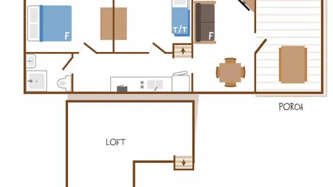 Deluxe Cottage w/Loft — image 9 of 9