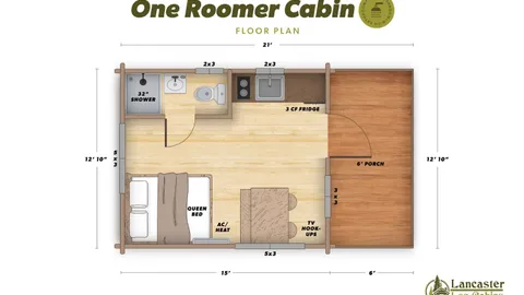 Studio Couples Cabin with Bath — image 7 of 7
