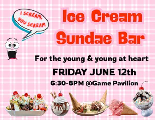 Ice Cream Sundae Bar