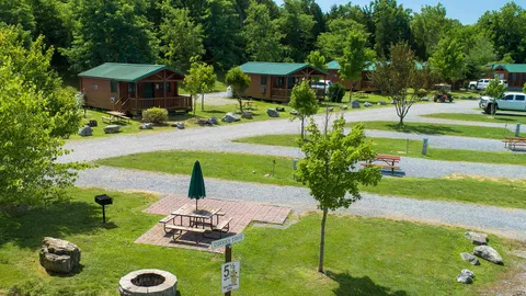 Premium with Patio Pull-Thru RV Site — image 1 of 8