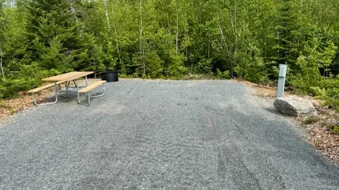 Partially Wooded Tent & Small RV — image 1 of 1