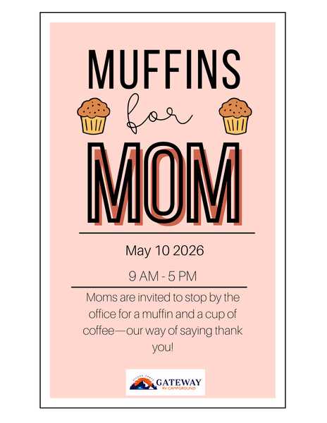 🧁☕ Muffins for Mom at Gateway RV Campground! 👩‍👧