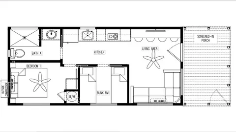 2 Bedroom Cabin Quad Bunk — image 9 of 9