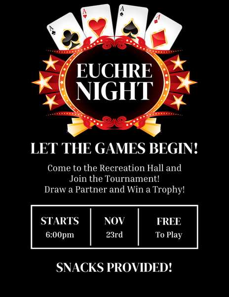 Euchre Tournament