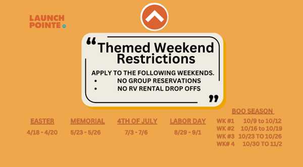 Themed Weekend Restrictions