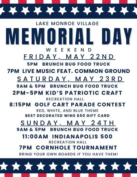 Memorial Day Weekend
