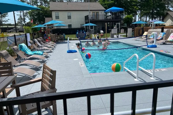 Our Cooling/Heated Saltwater Pool is Open