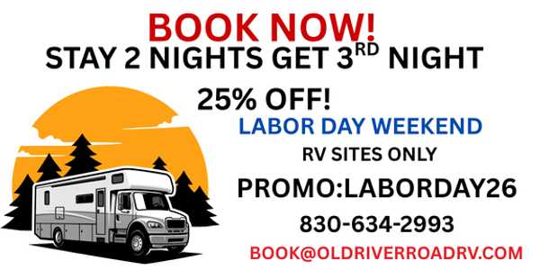 Celebrate Labor Day Weekend at Old River Road RV Resort!