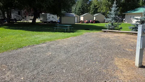 Back In RV Site With Tent — image 1 of 1