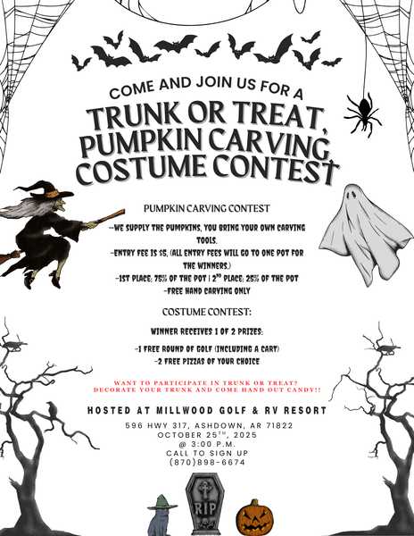 Trunk or Treat, Pumpkin Carving Contest