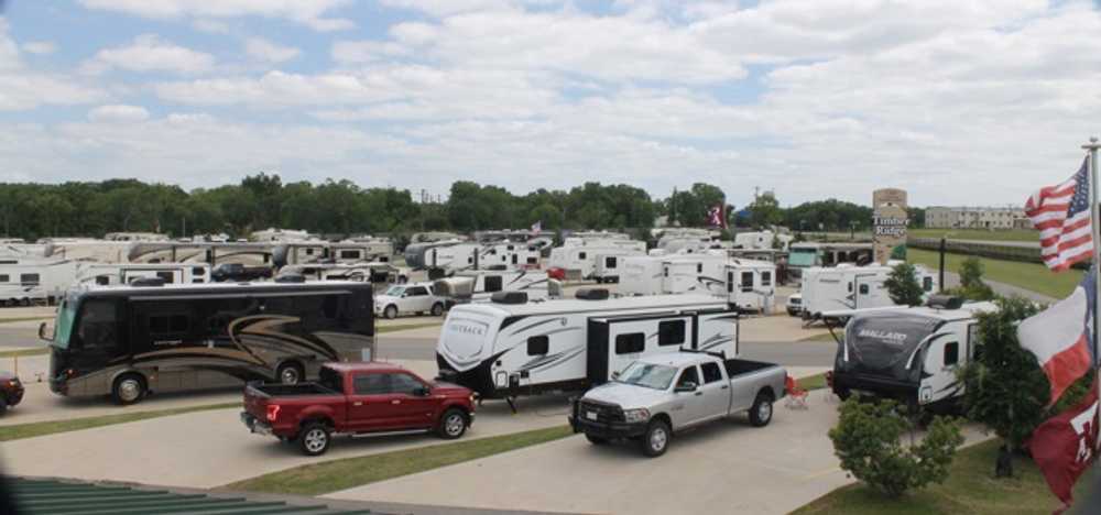 Concrete Pull-Thru RV Site