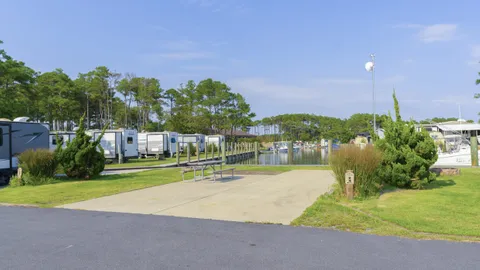 Waterfront Full Hookup Back-In RV Site with Dock — image 10 of 10