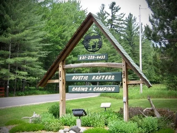 Rustic Rafters Cabins and Camping, Lake City, Michigan campground
