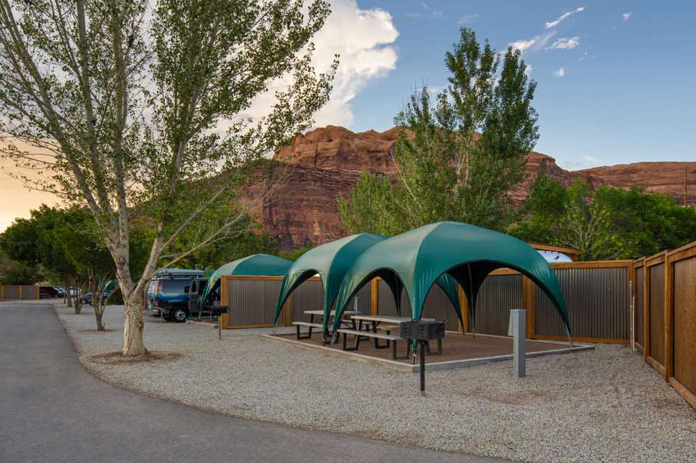 Premium Covered Full Hookup Tent Site