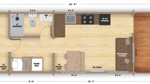 Waterfront Lakeview 1 Bedroom w 2 Bunkies — image 11 of 11