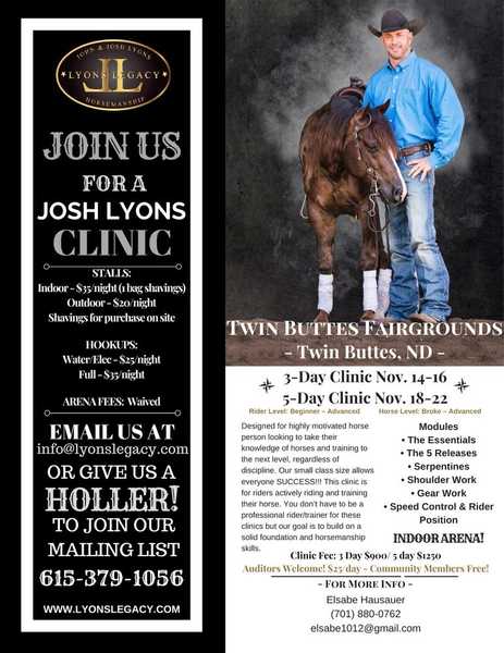 Josh Lyons Clinic (3 day)