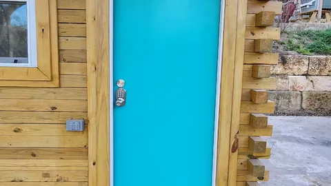 LOG CABIN:  Queen bed, AC, and River view — image 2 of 4