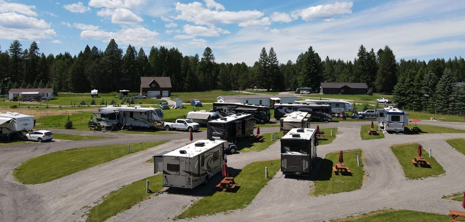 Whispering Pines RV Park, Columbia Falls, Montana